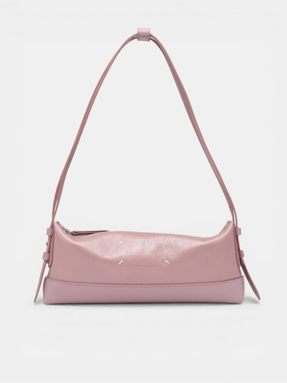 Pink Leather Belt Shoulder Bag (SB1ZH0006-P8830-HB332-PINK)