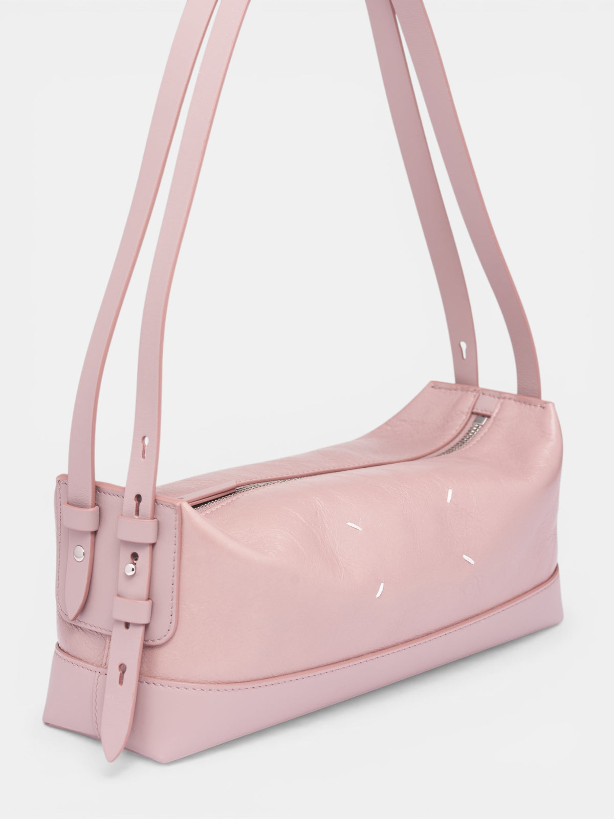 Pink Leather Belt Shoulder Bag (SB1ZH0006-P8830-HB332-PINK)