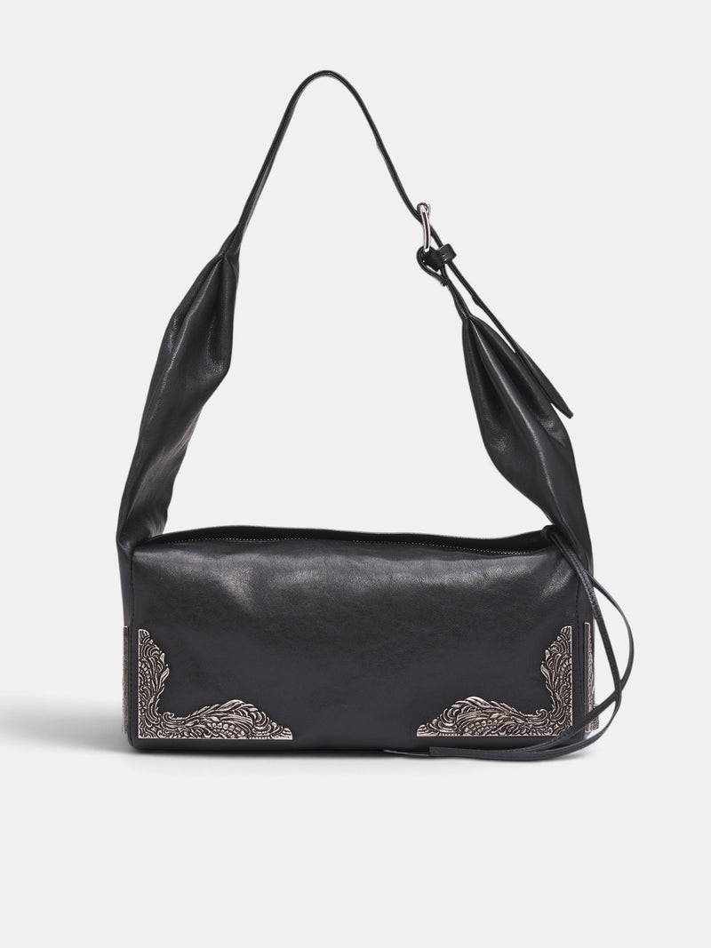 Black East West Box Bag (SB1ZH0009-P8985-BLACK)