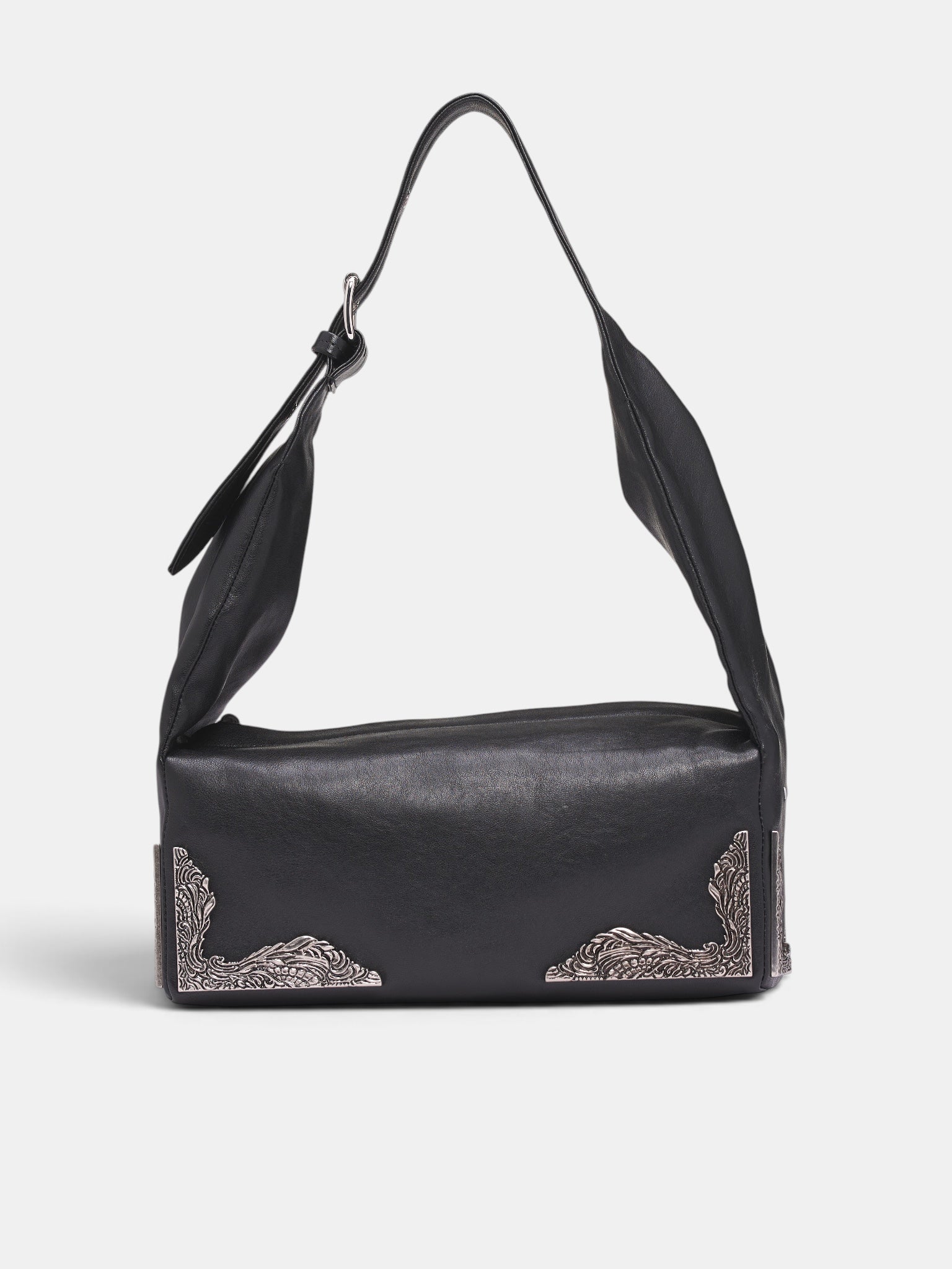 Black East West Box Bag (SB1ZH0009-P8985-BLACK)