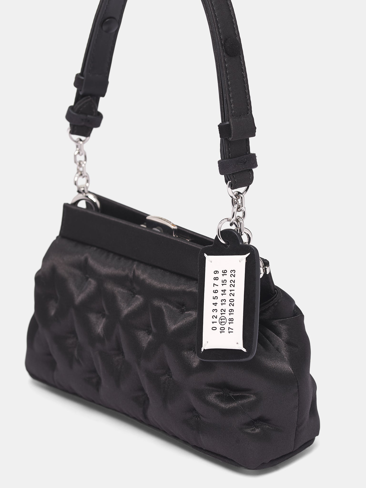 Black Satin Glam Slam Bag (SB2WD0093-P8573-T8013-BLACK)