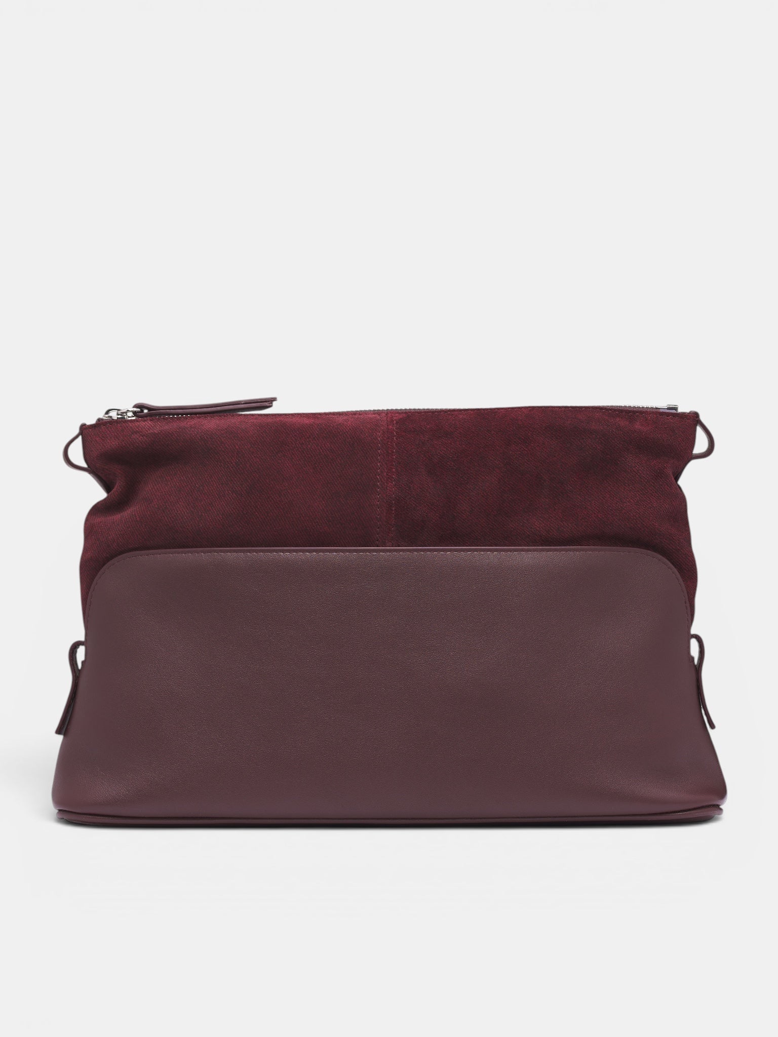 Burgundy Leather 5AC Pouch Bag (SB2WF0007-P8991-HB397-BURGUNDY)