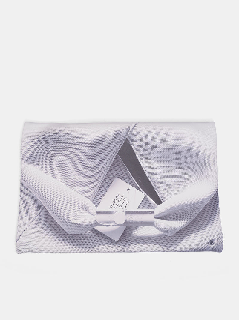 White Folded Rectangular Clutch Bag (SB5WF0012-P8484-T1003-WHITE)