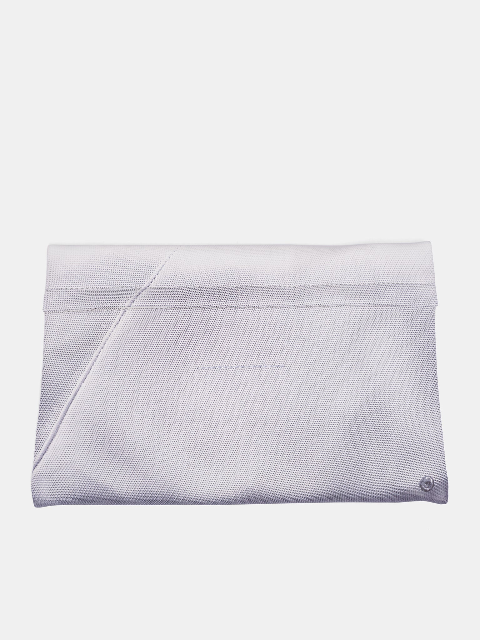 White Folded Rectangular Clutch Bag (SB5WF0012-P8484-T1003-WHITE)