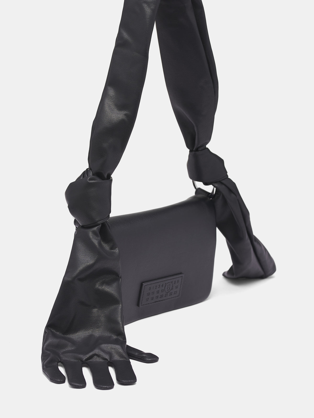 Black Leather Glove Strap Bag (SB5ZH0033-P8856-T8013-BLACK)