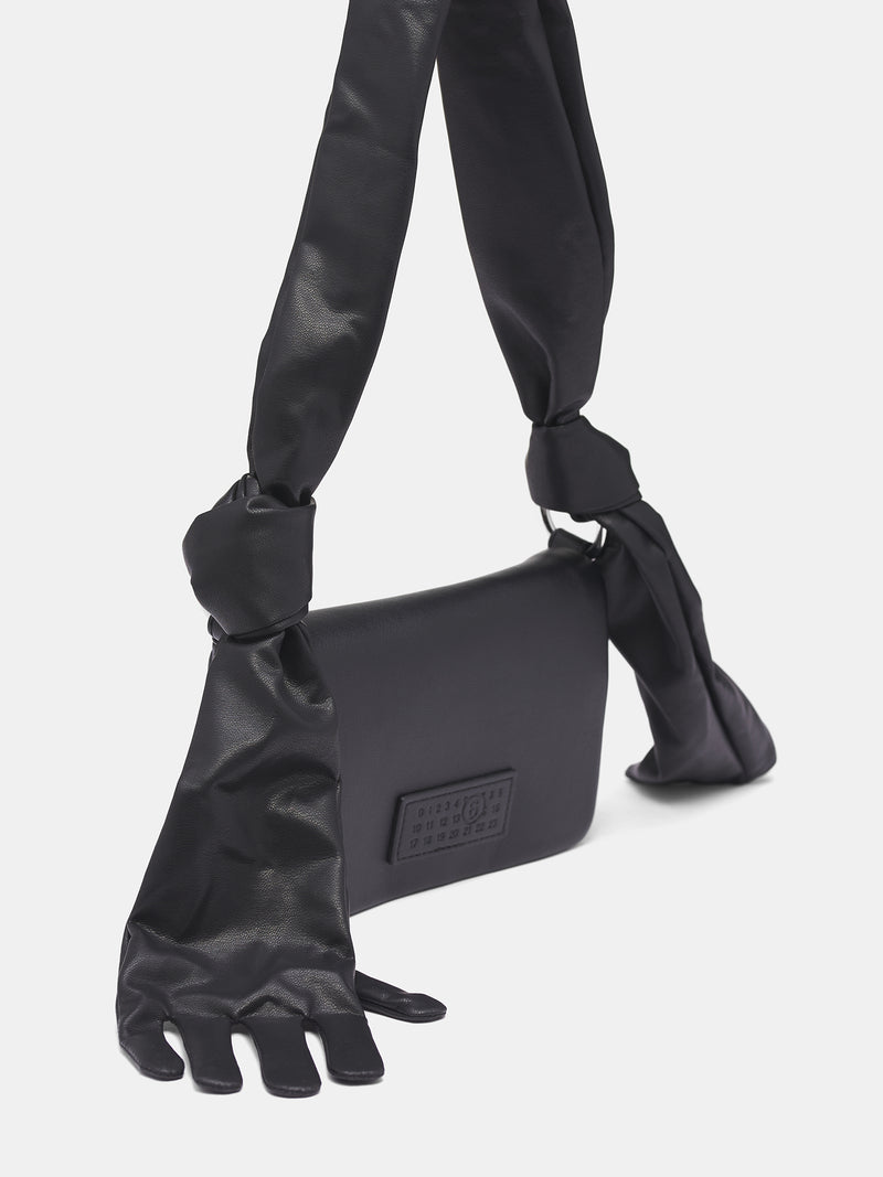 Black Leather Glove Strap Bag (SB5ZH0033-P8856-T8013-BLACK)