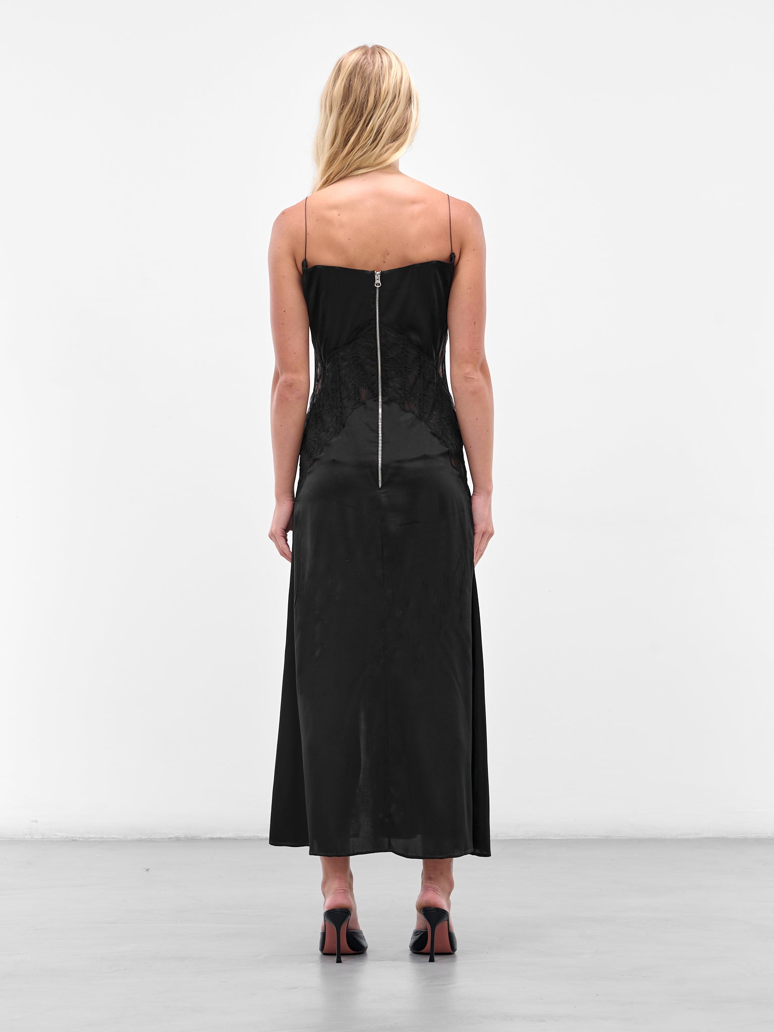 Salih Balta | H.Lorenzo|Black Layered Silk Maxi Dress (SBHL078-BLACK), 40 / Black Salih Balta | H.Lorenzo|Black Layered Silk Maxi Dress (SBHL078-BLACK), 40 / Black