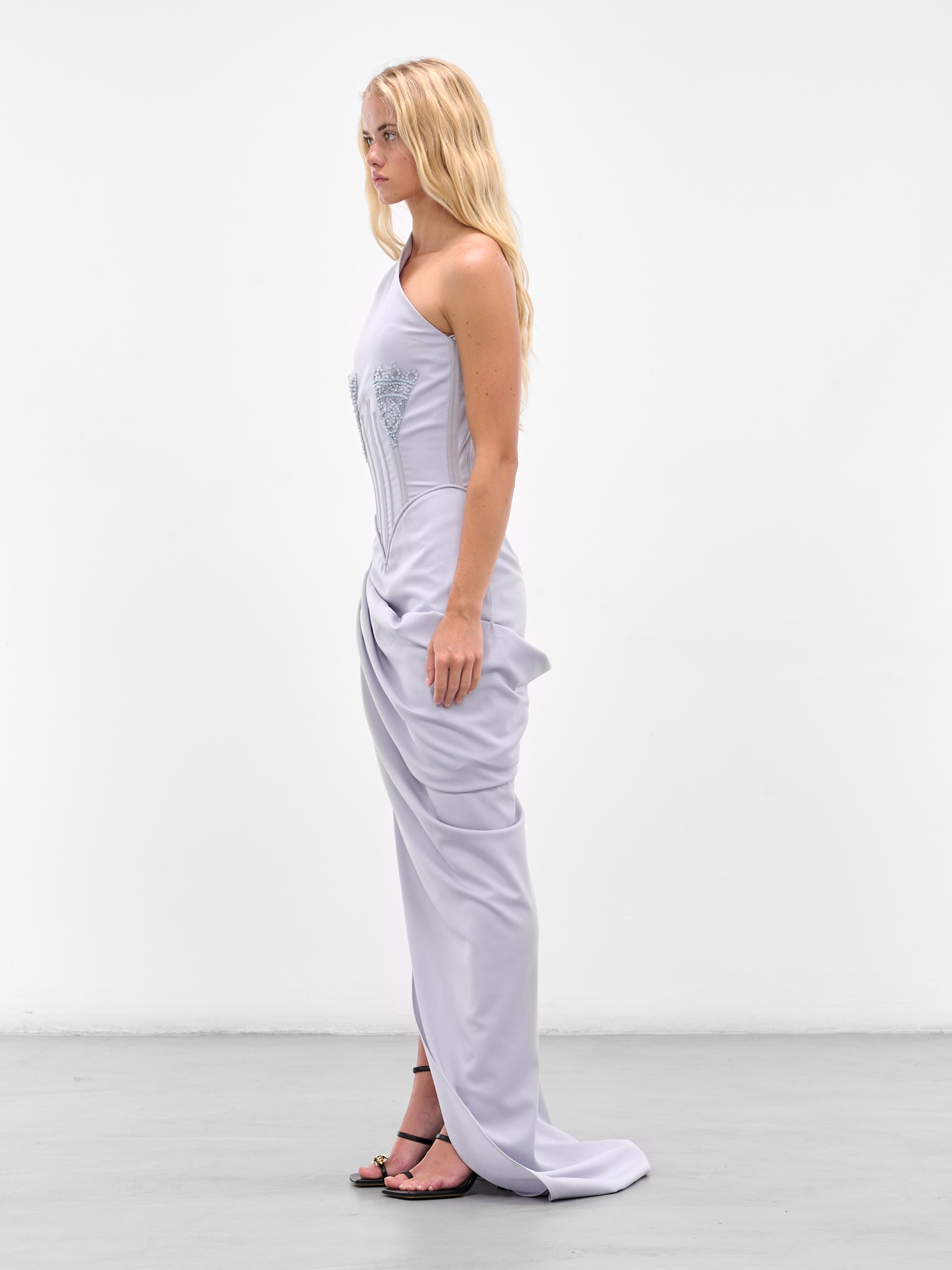 SALIH BALTA Bead Corset Gown | H.Lorenzo - side