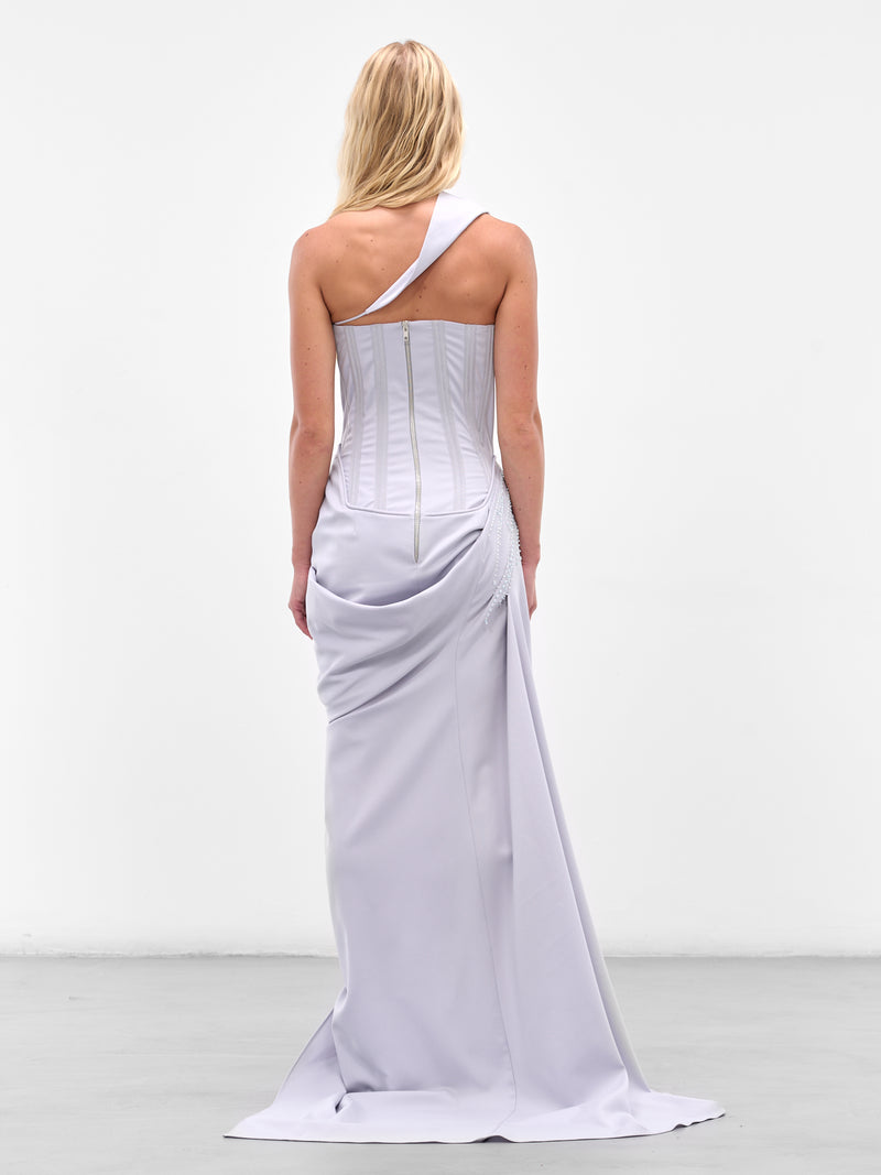 SALIH BALTA Bead Corset Gown | H.Lorenzo - back