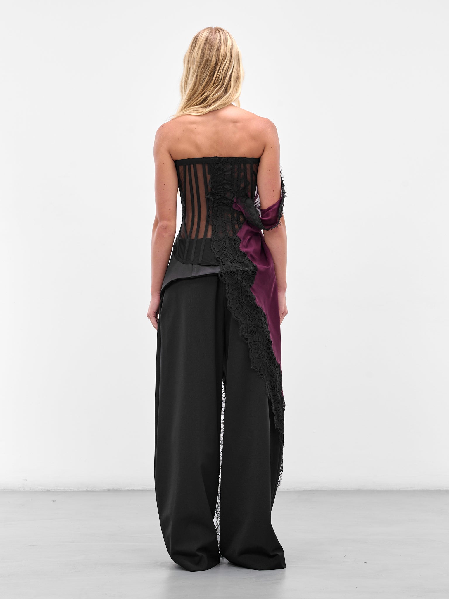 SALIH BALTA Draped Corset | H.Lorenzo - back