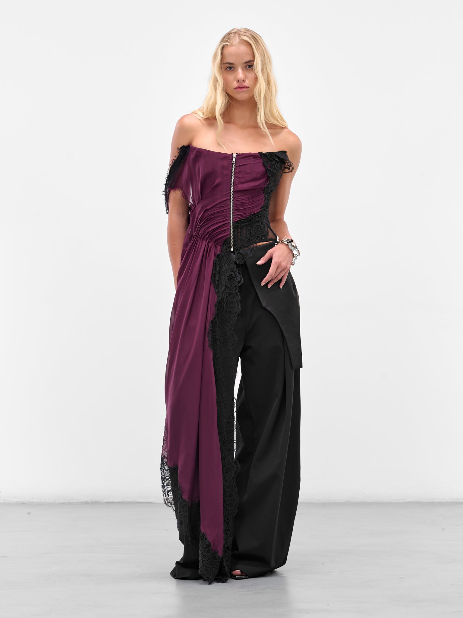 SALIH BALTA Draped Corset | H.Lorenzo - styled