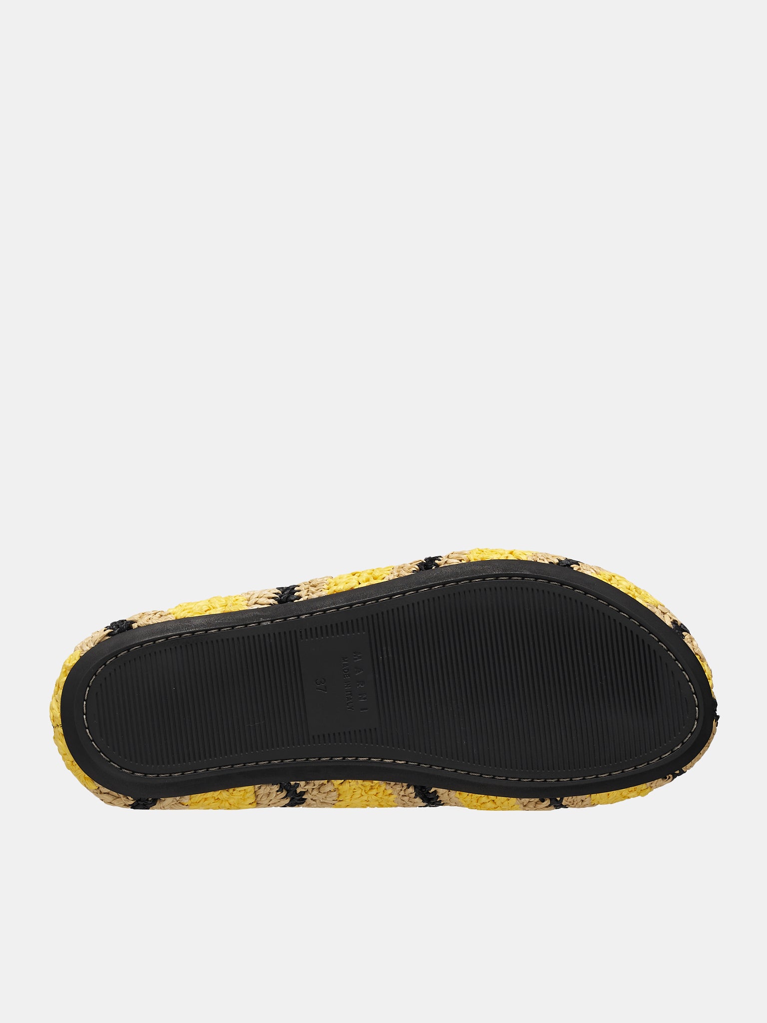 No Vacancy Inn Rafia Sabot Loafers (SBMS008200-BLACK-YELLOW)