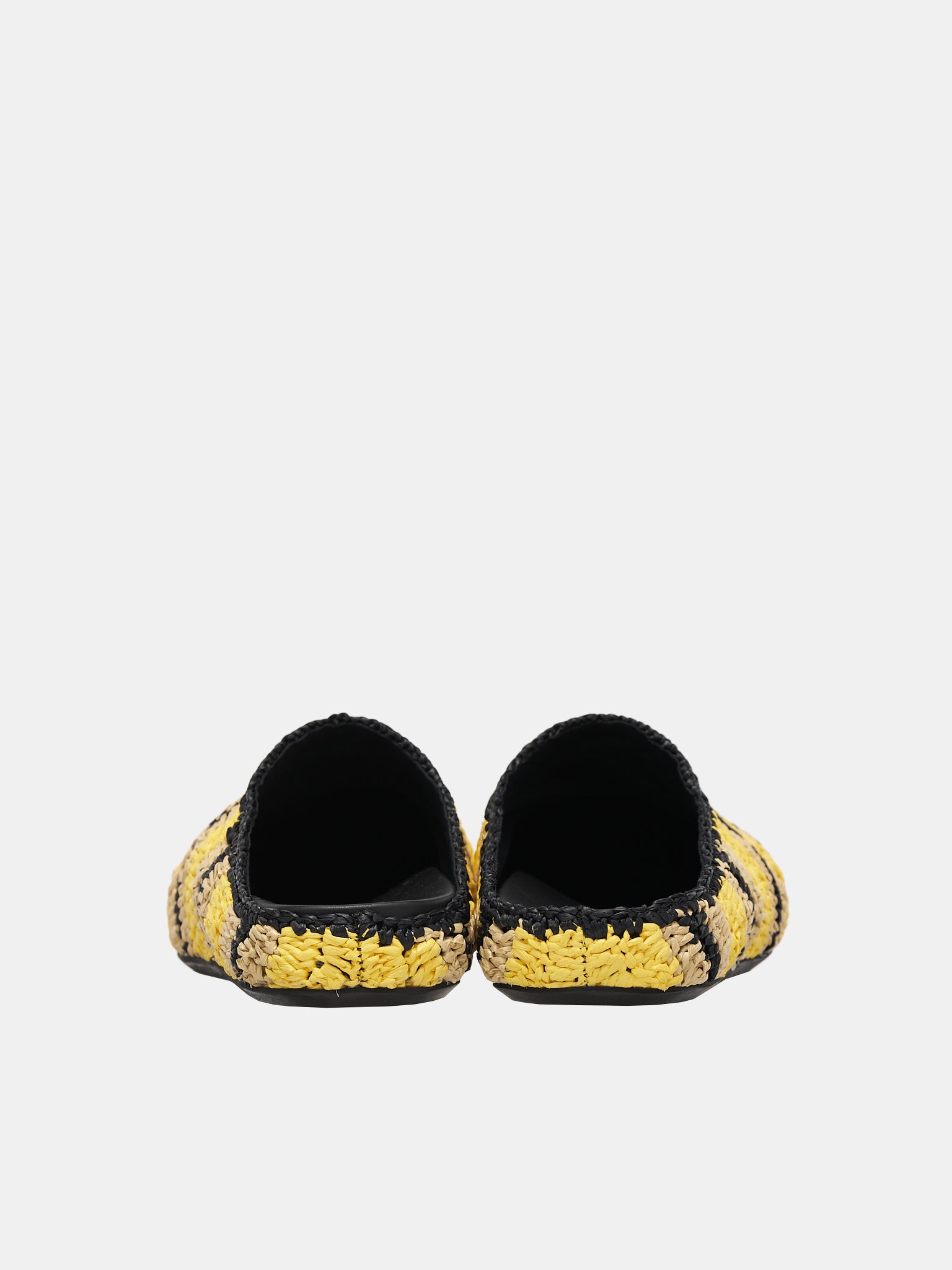 No Vacancy Inn Rafia Sabot Loafers (SBMS008200-BLACK-YELLOW)