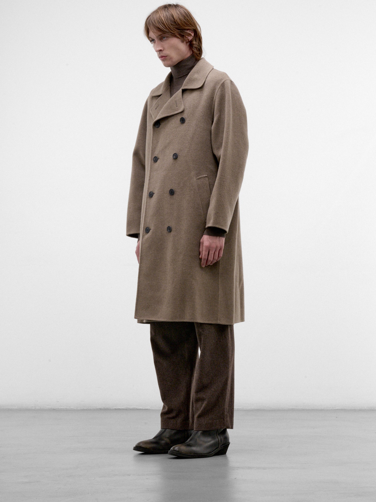 Mocha Cashmere Melton Coat (SCAGLW6310-MOCHA)