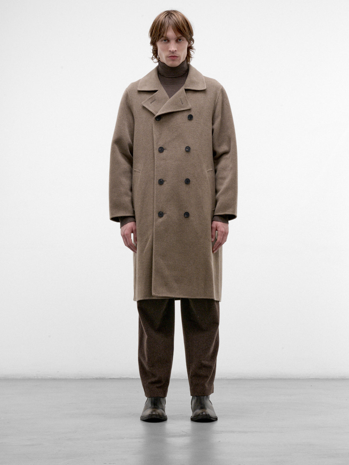 Mocha Cashmere Melton Coat (SCAGLW6310-MOCHA)
