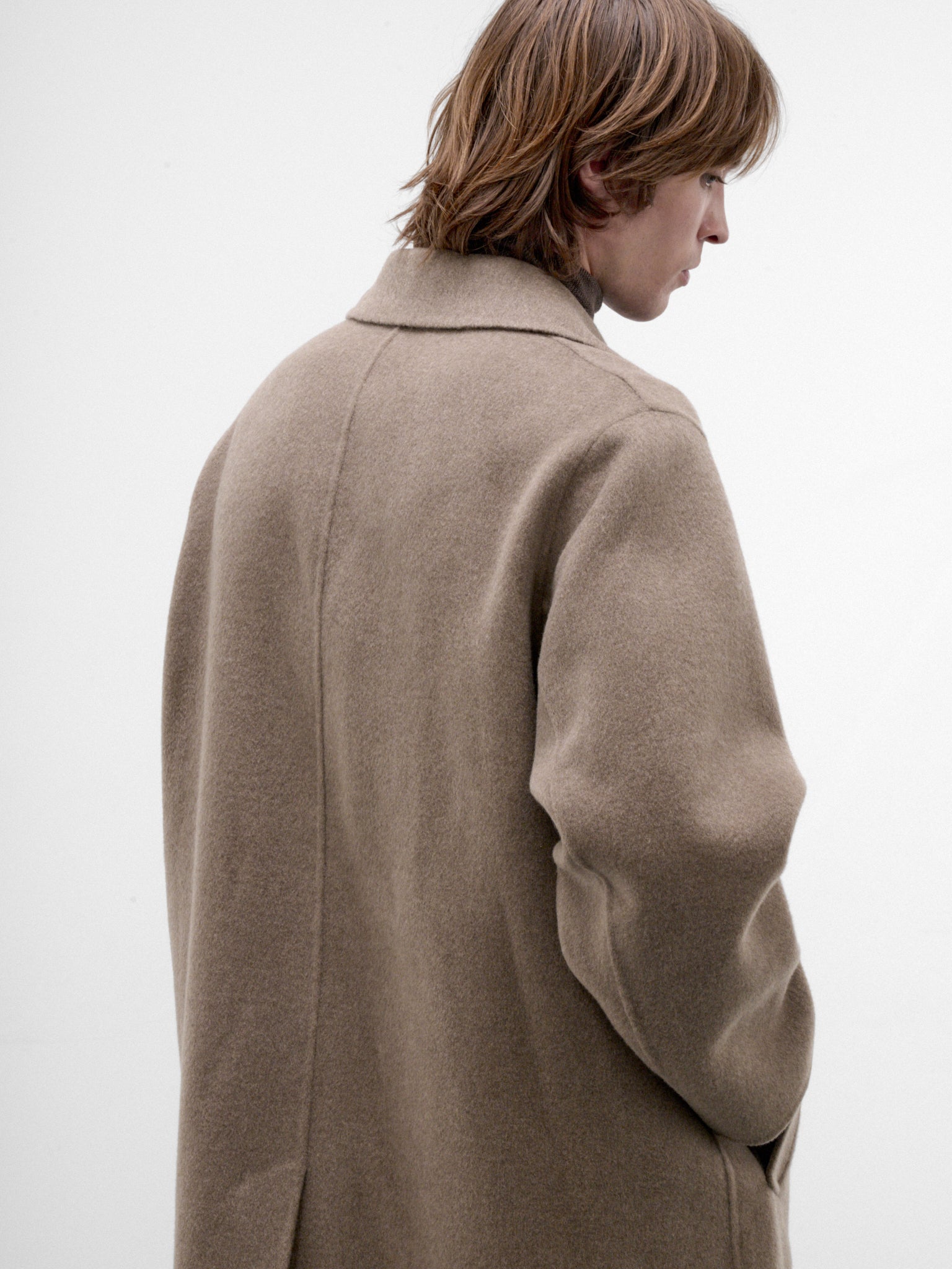 Mocha Cashmere Melton Coat (SCAGLW6310-MOCHA)