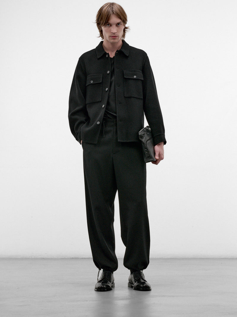 Black Cashmere CPO Jacket (SCAGLW6311-BLACK)