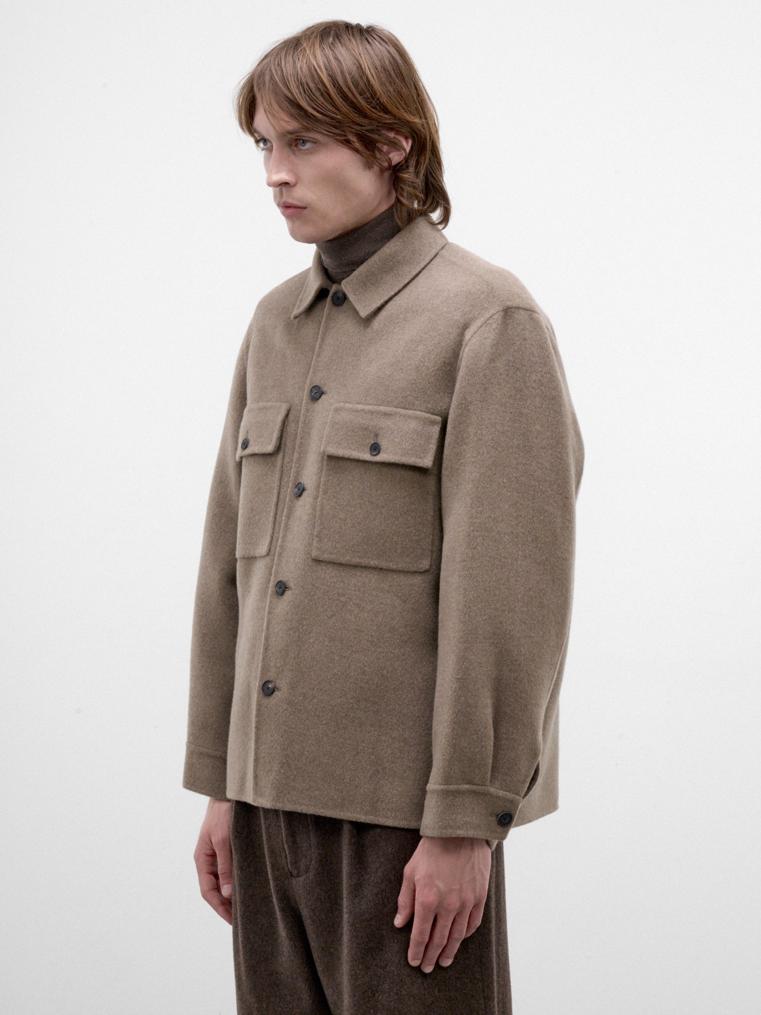 Mocha Cashmere CPO Jacket (SCAGLW6311-MOCHA)