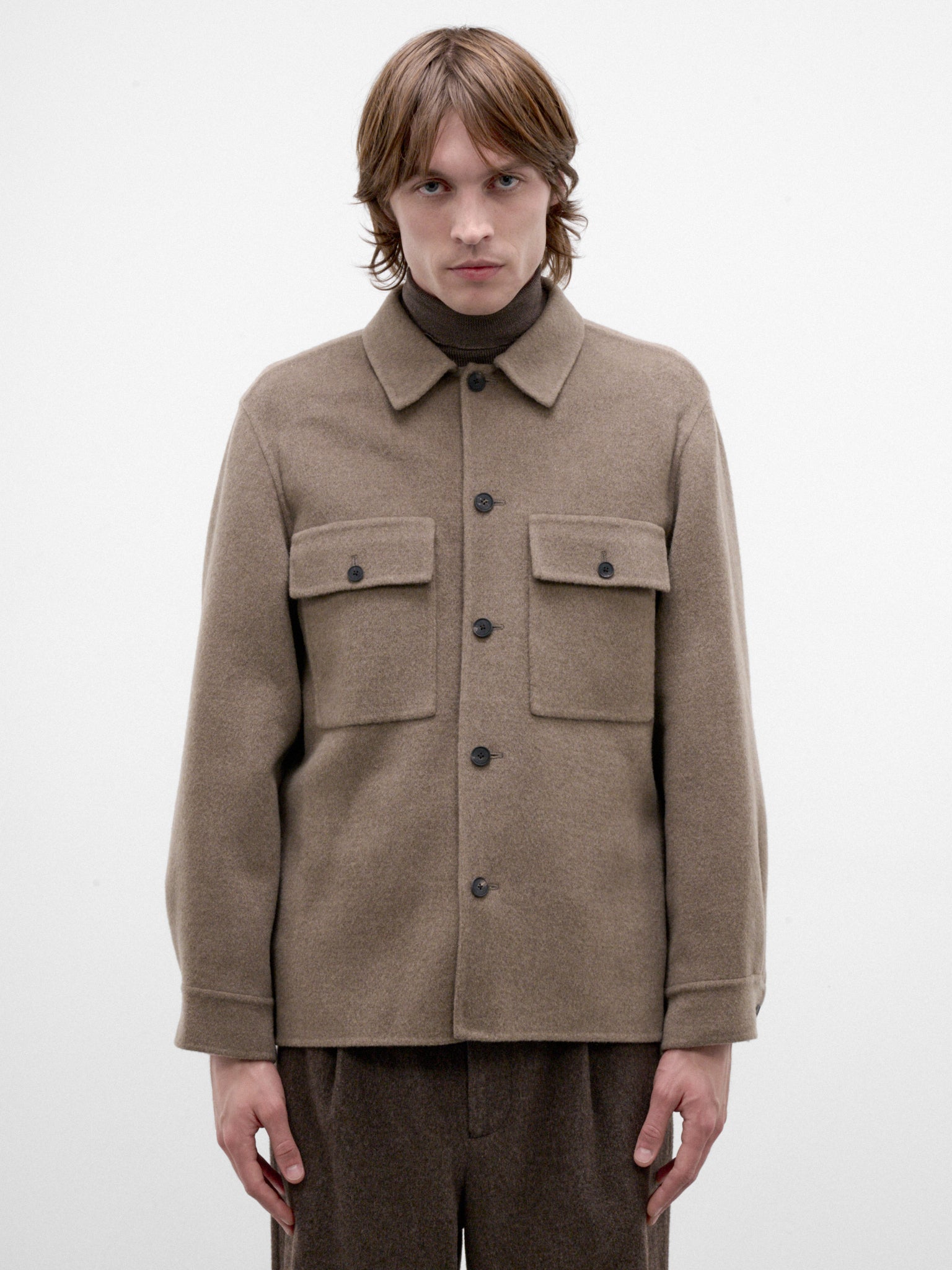 Mocha Cashmere CPO Jacket (SCAGLW6311-MOCHA)
