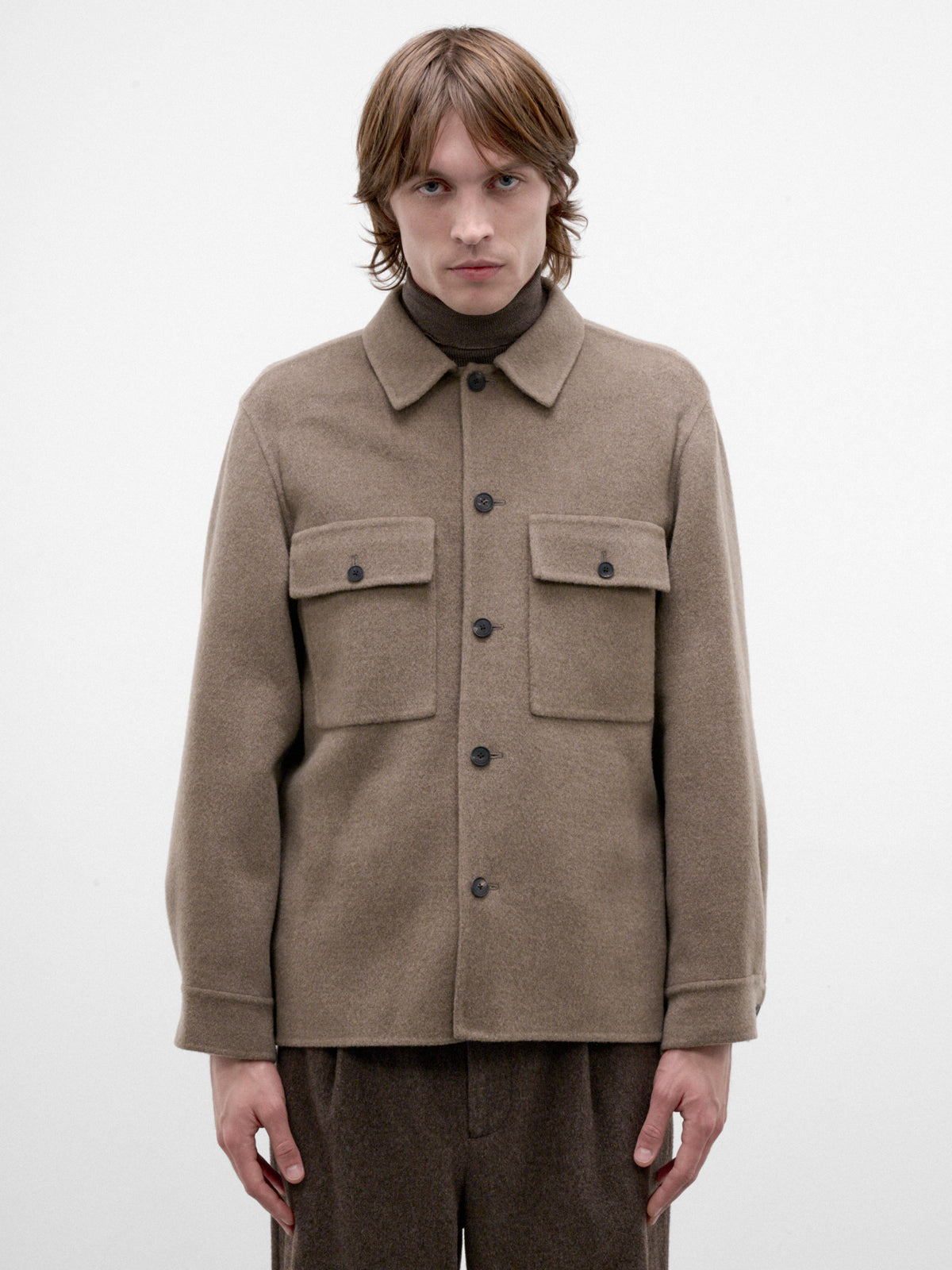Mocha Cashmere CPO Jacket (SCAGLW6311-MOCHA)