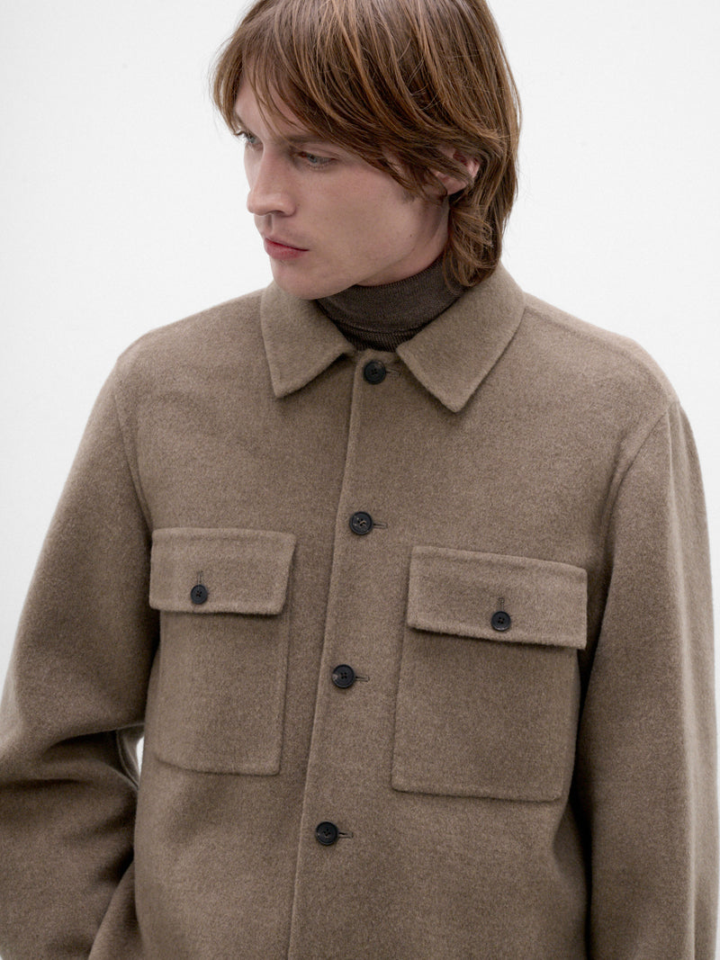 Mocha Cashmere CPO Jacket (SCAGLW6311-MOCHA)