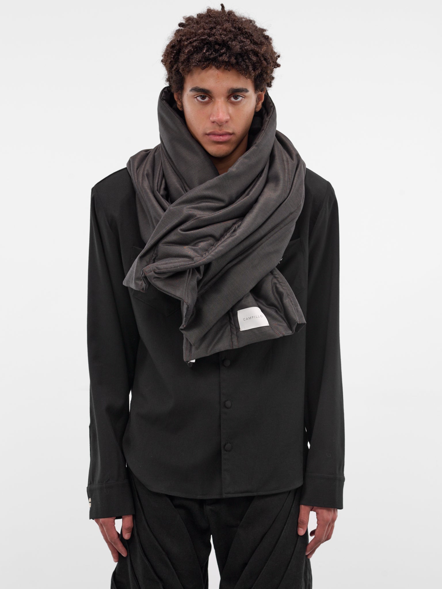 Metallic Taupe Wool Scarf (SCARF-METALLIC-TAUPE)