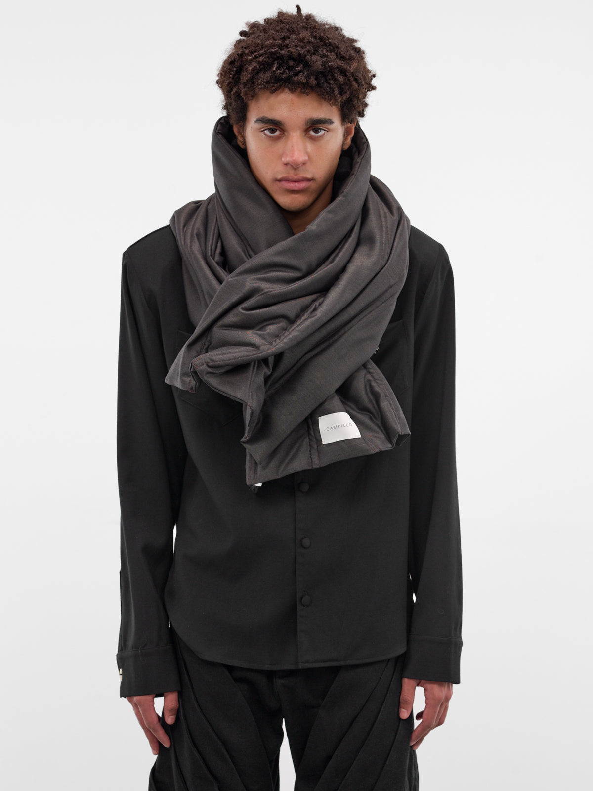 Metallic Taupe Wool Scarf (SCARF-METALLIC-TAUPE)