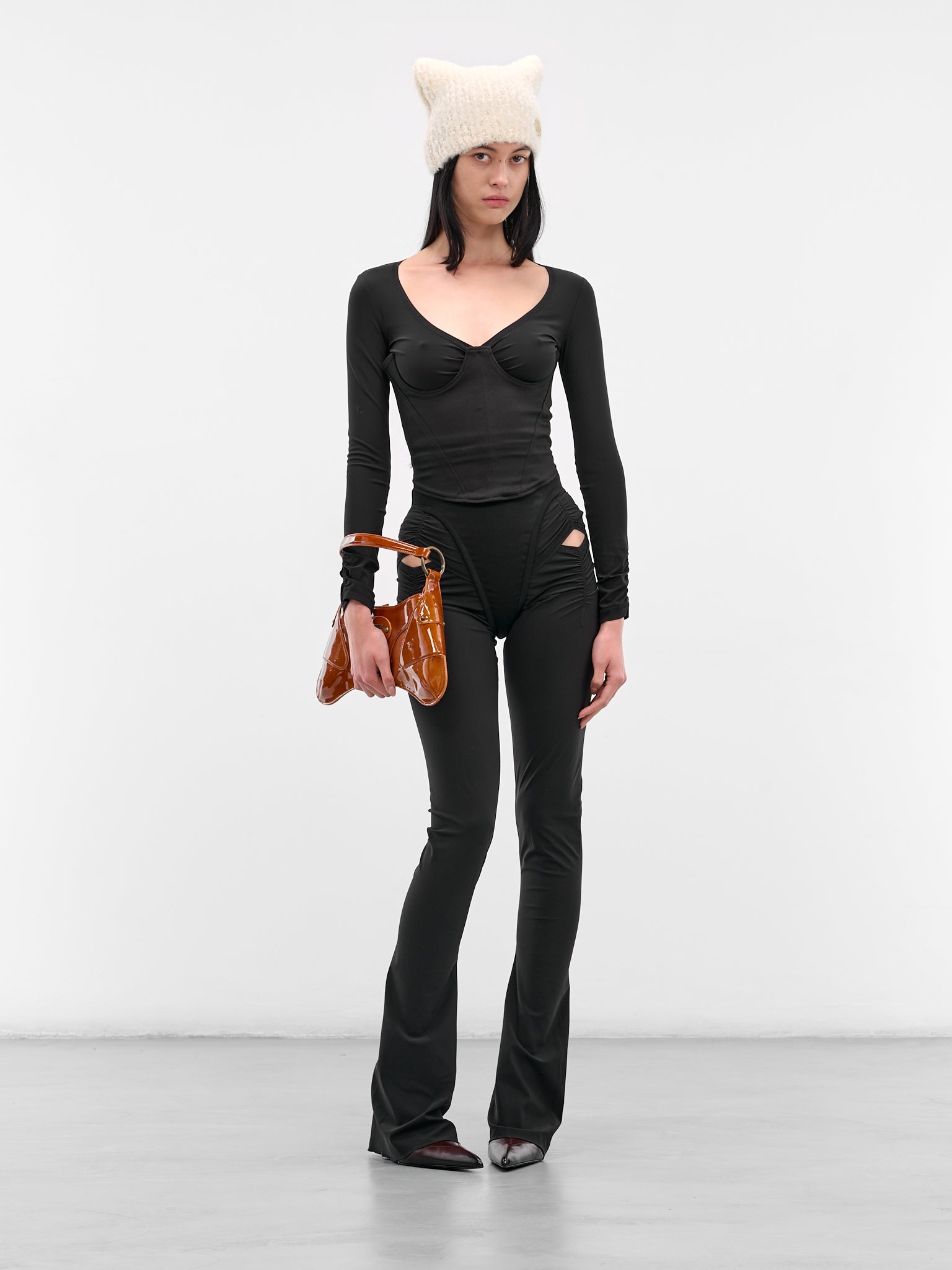 Black Scyhte Structured Bustier Top (SCYB0BL-BLACK)
