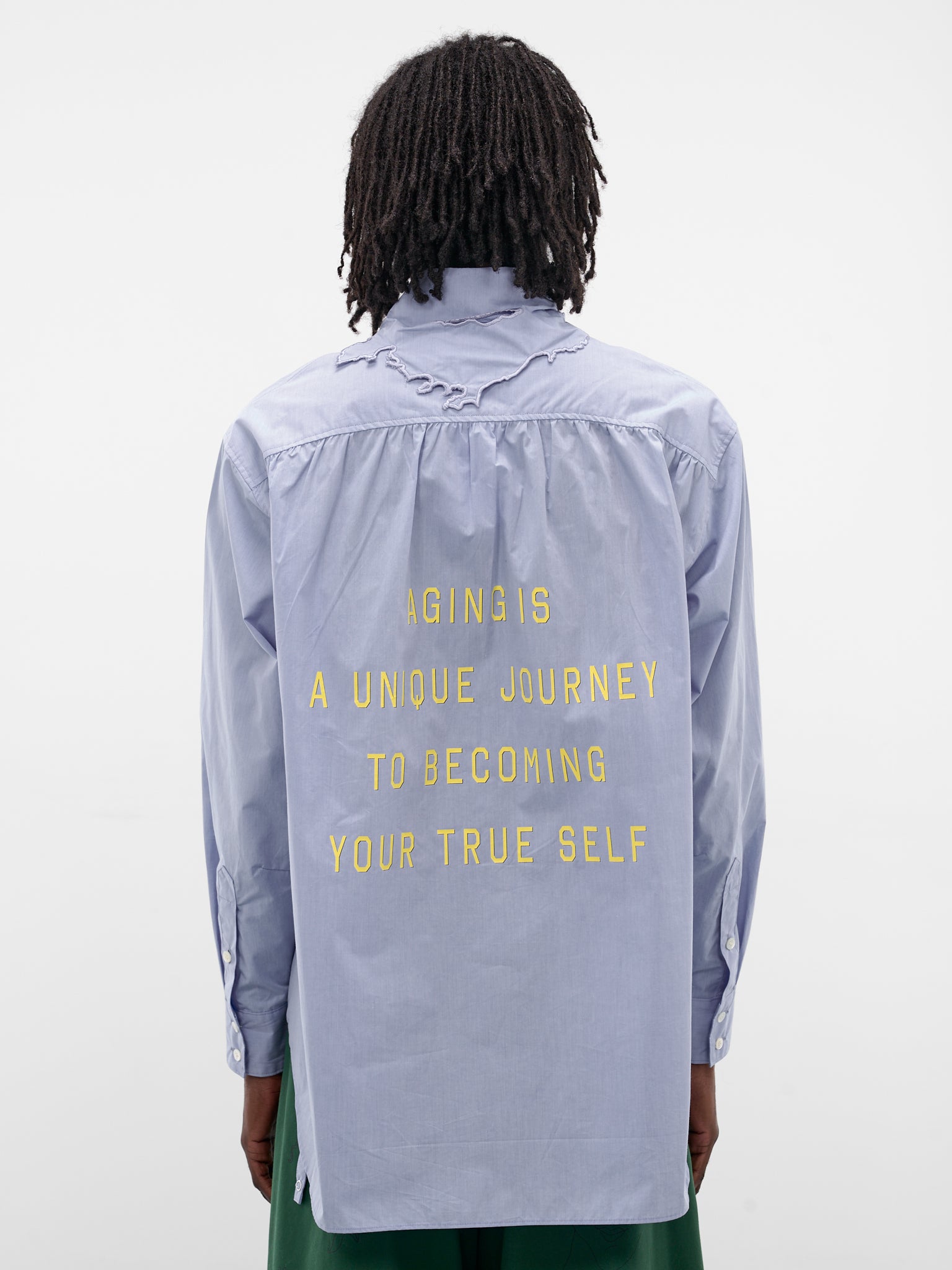 Blue Graphic Print Archipelago Shirt (SH-SV-NGA-1003-BLUE)