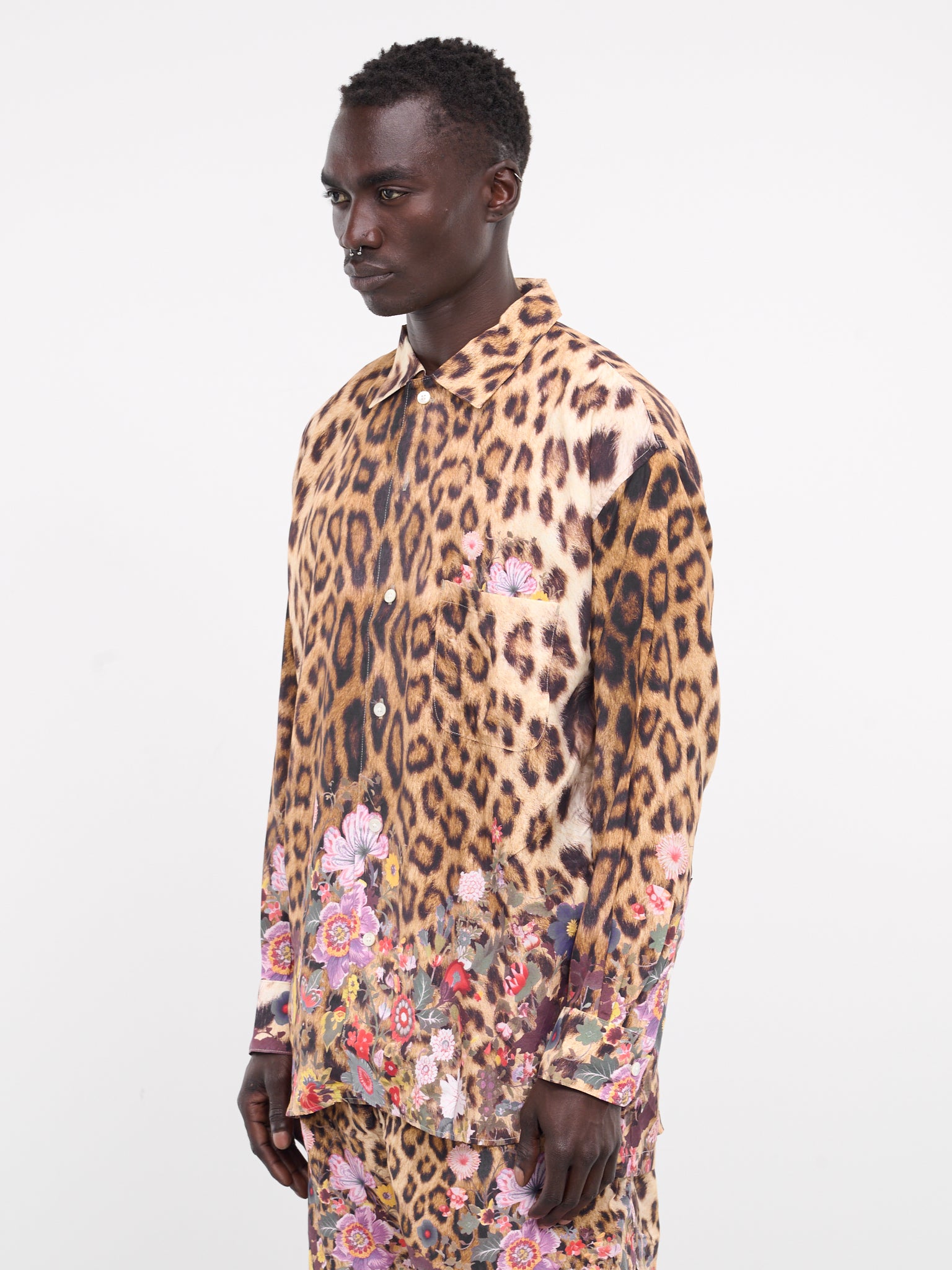 Leopard Graphic Shirt (SH-SV-NYS-1001-YELLOW)