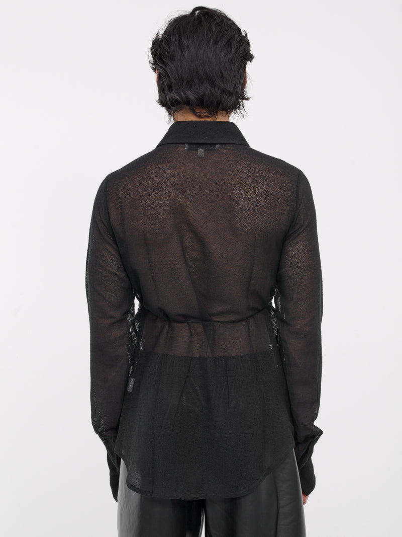 Surreal Slim Shirt (SH007-M-LEA-BLACK)