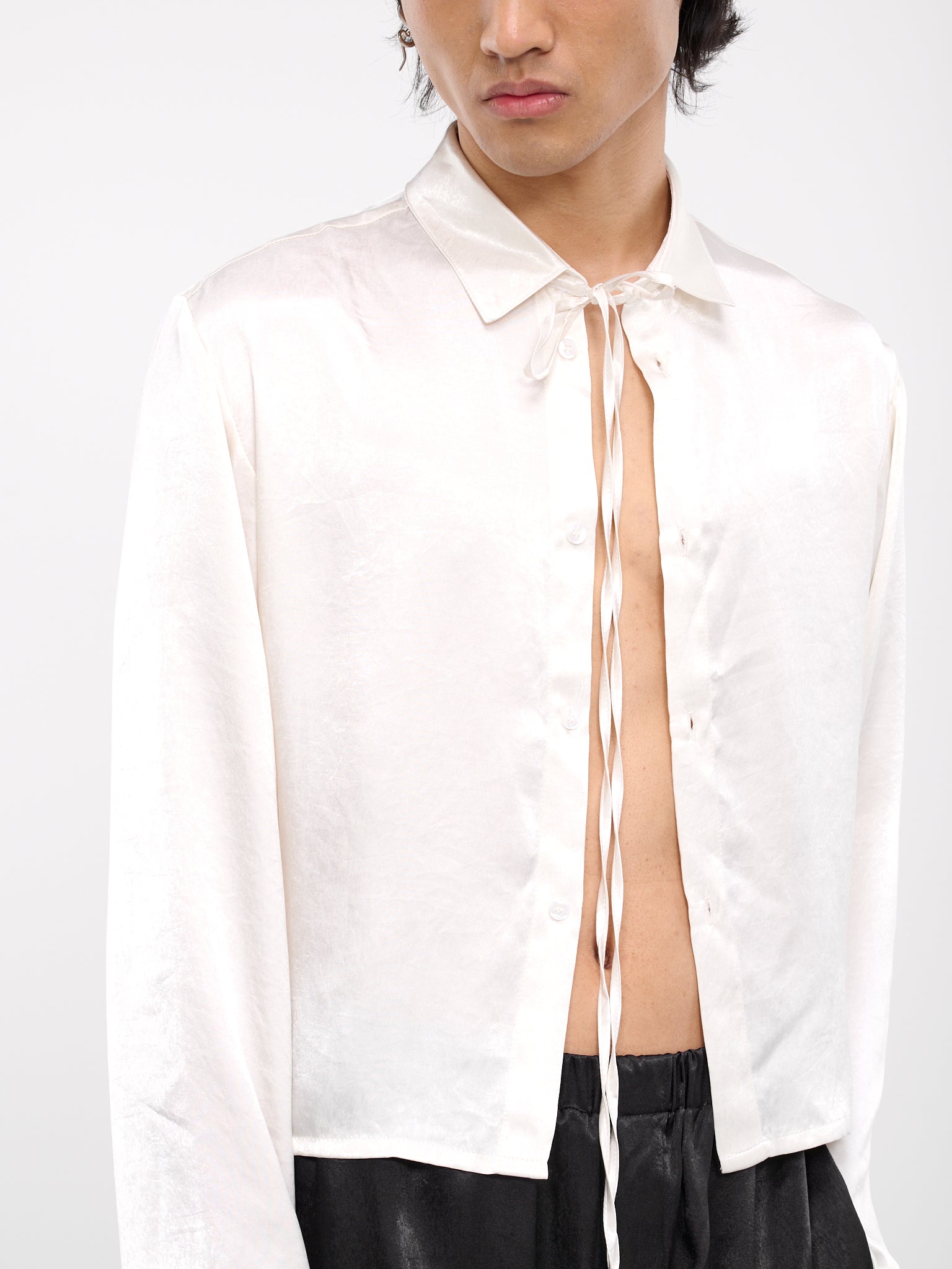 Crop Shirt (SH008-M-PL0005-WHITE-VANILLA)