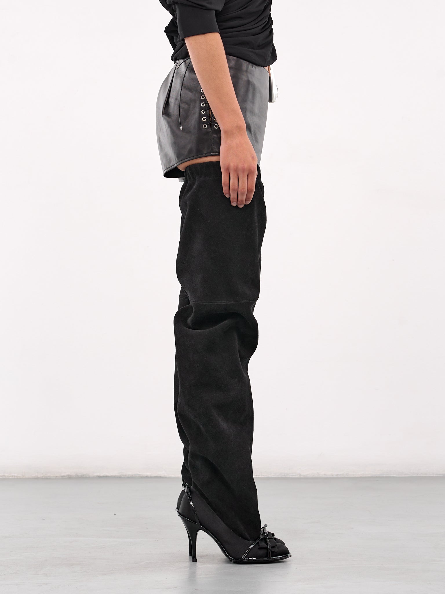Double Thigh High Tall Boots (SH12COL2-BLACK)