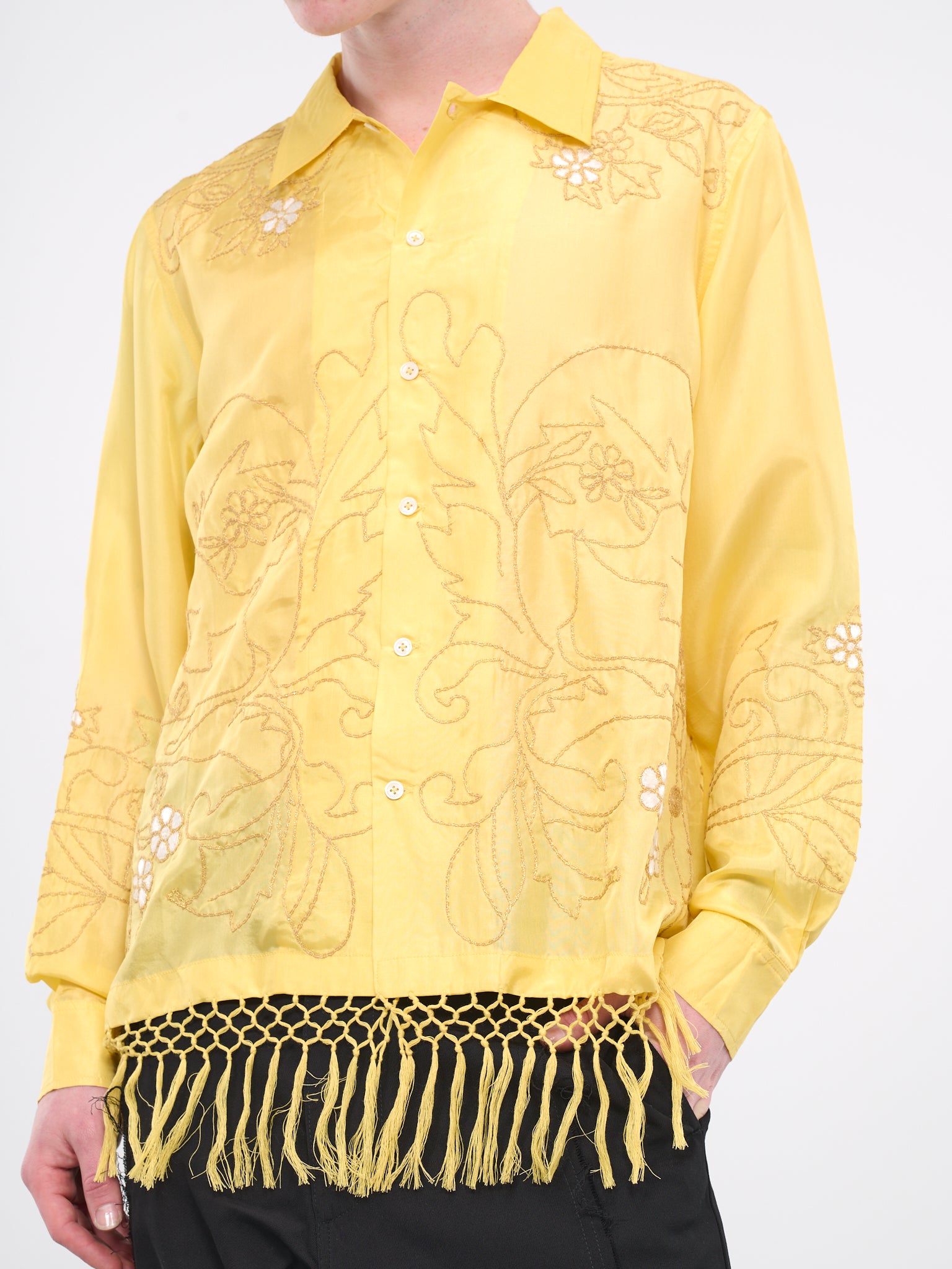 Paquerette Fringe Shirt (SH010-YELLOW)