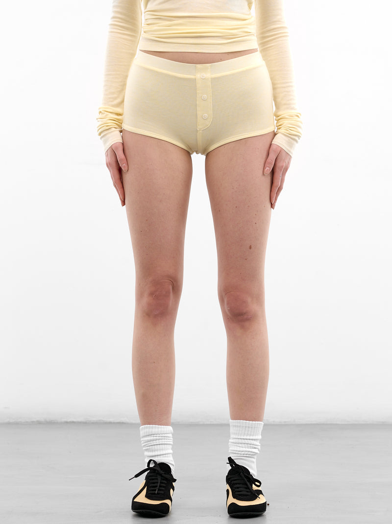 Limone Tencel-Wool Booty Shorts (SH01241-LIMONE)