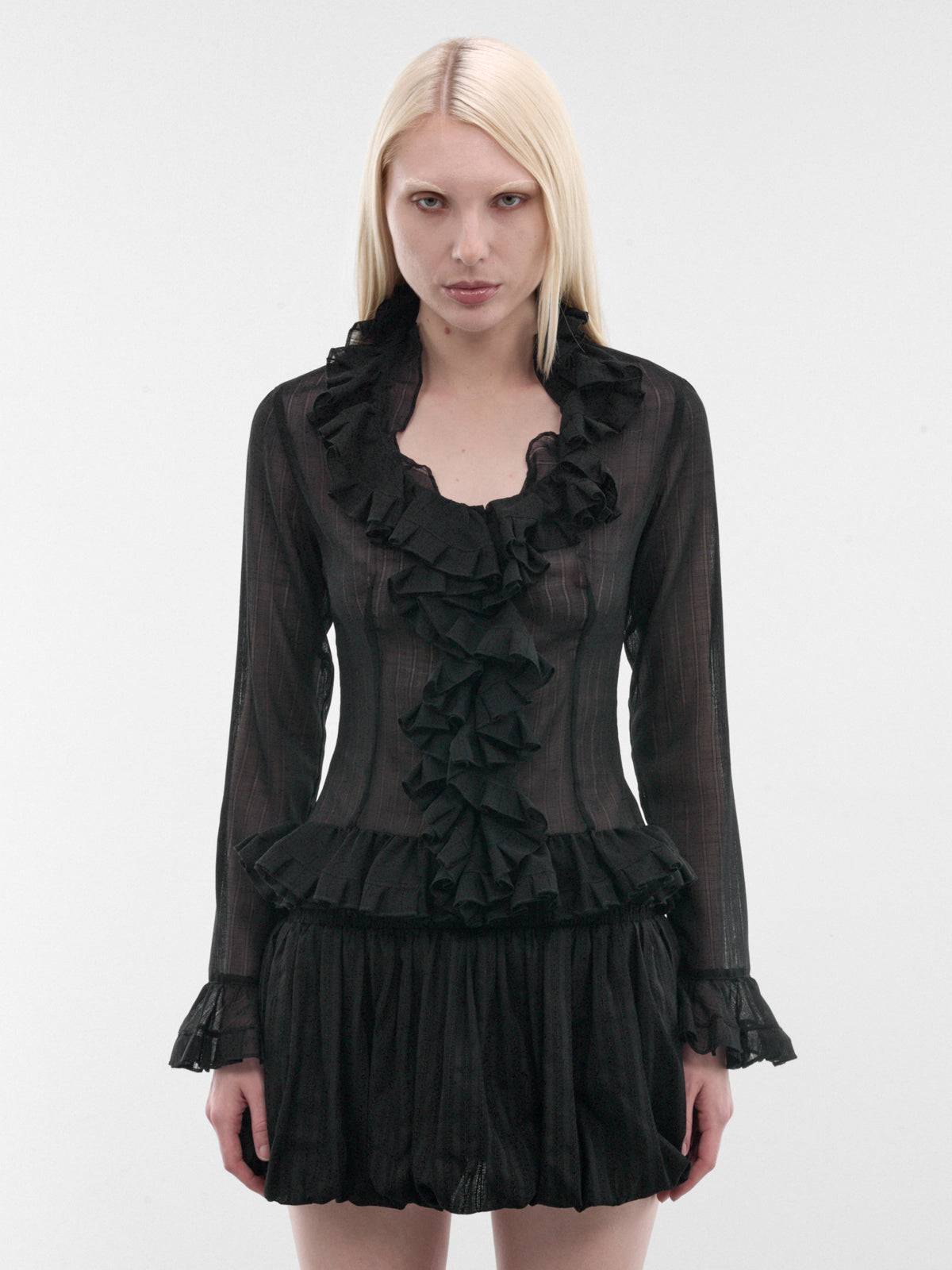 LUDOVIC DE SAINT SERNIN Ruffle Blouse | H.Lorenzo - front