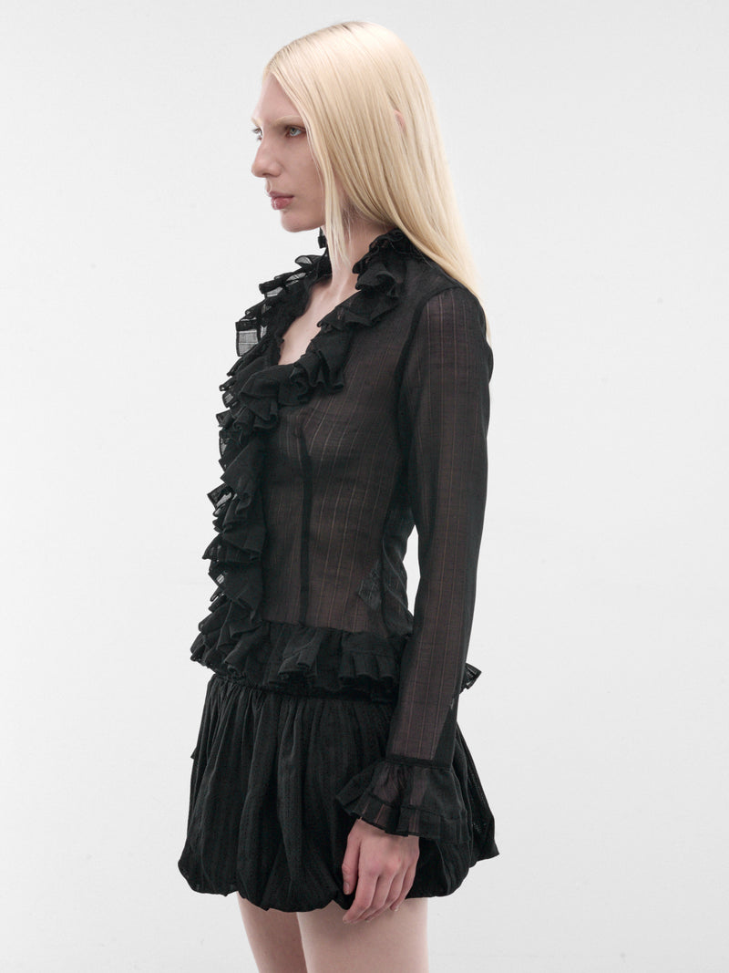 LUDOVIC DE SAINT SERNIN Ruffle Blouse | H.Lorenzo - side