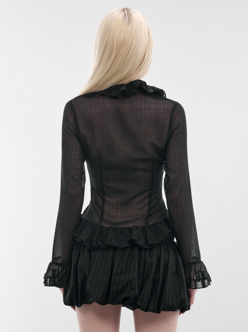 LUDOVIC DE SAINT SERNIN Ruffle Blouse | H.Lorenzo - back