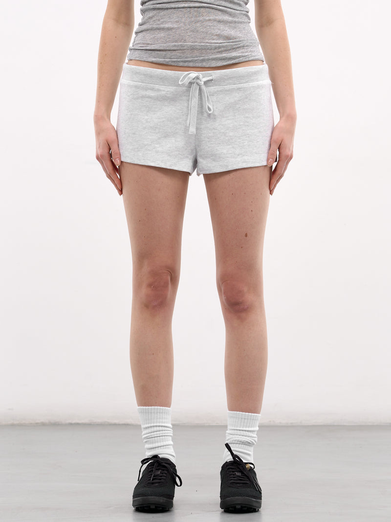 Gray Lightweight Cotton Micro Shorts (SH02012-HEATHER-GREY)
