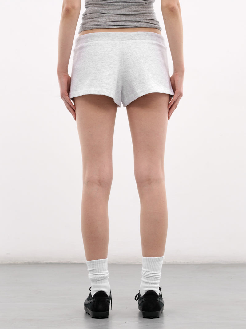 Gray Lightweight Cotton Micro Shorts (SH02012-HEATHER-GREY)