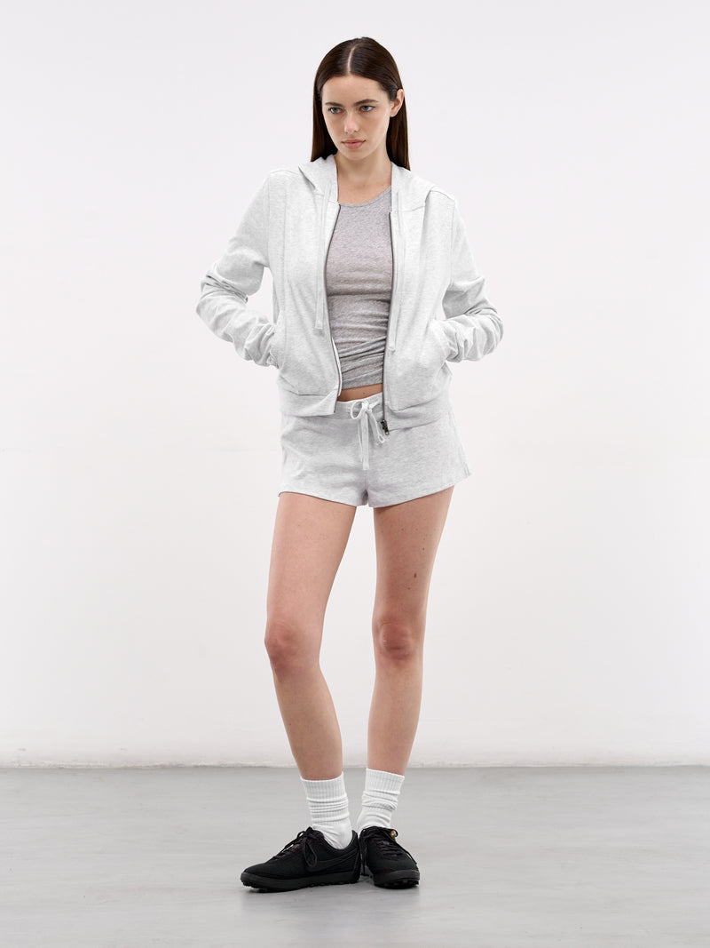 Gray Lightweight Cotton Micro Shorts (SH02012-HEATHER-GREY)