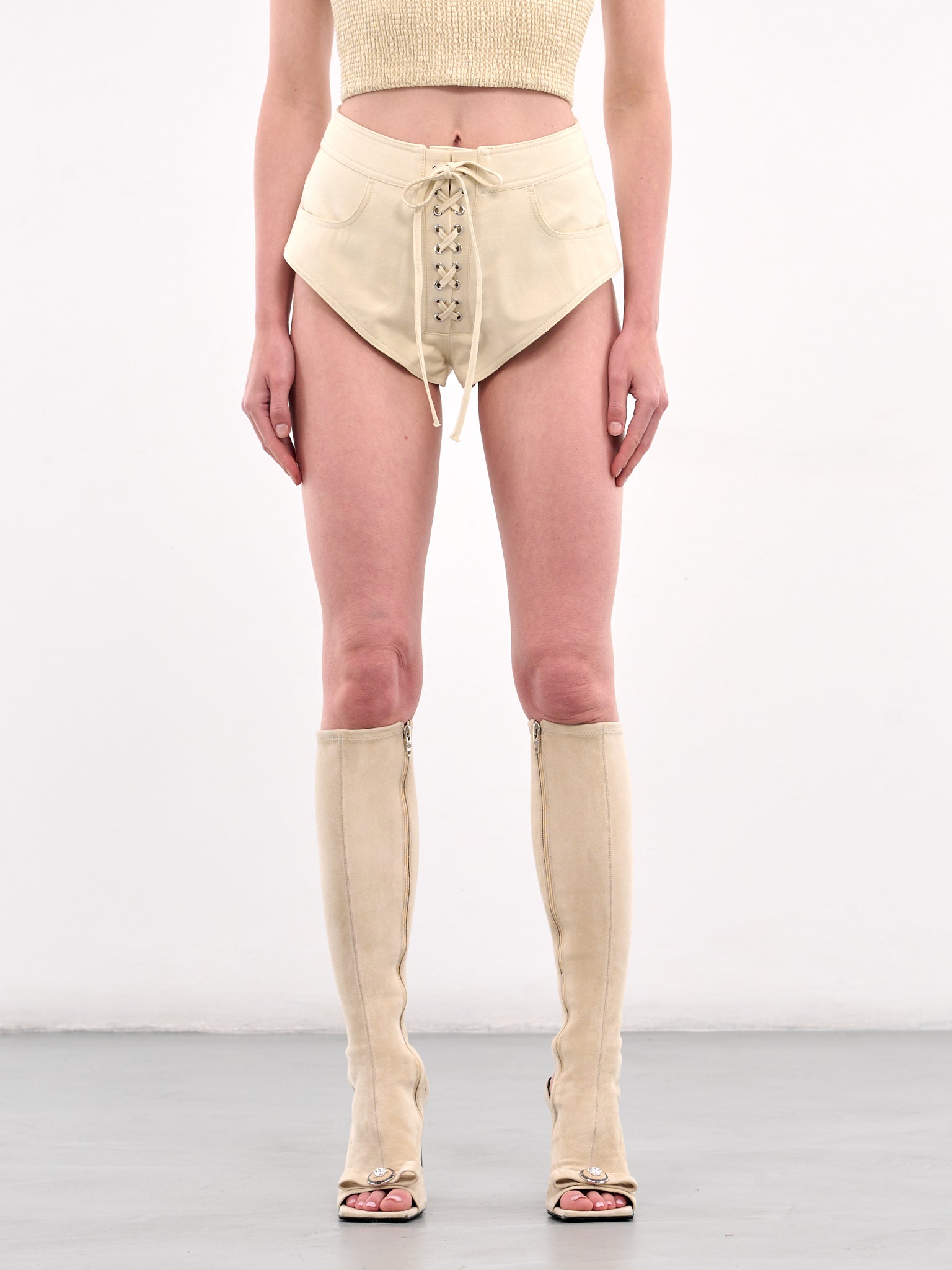 Lace-Up Shorts (SH02CR-CREAM)