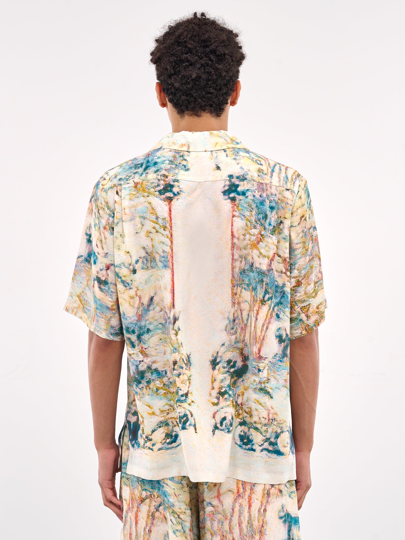 Printed Short Sleeve Shirt (SH034-BEIGE)