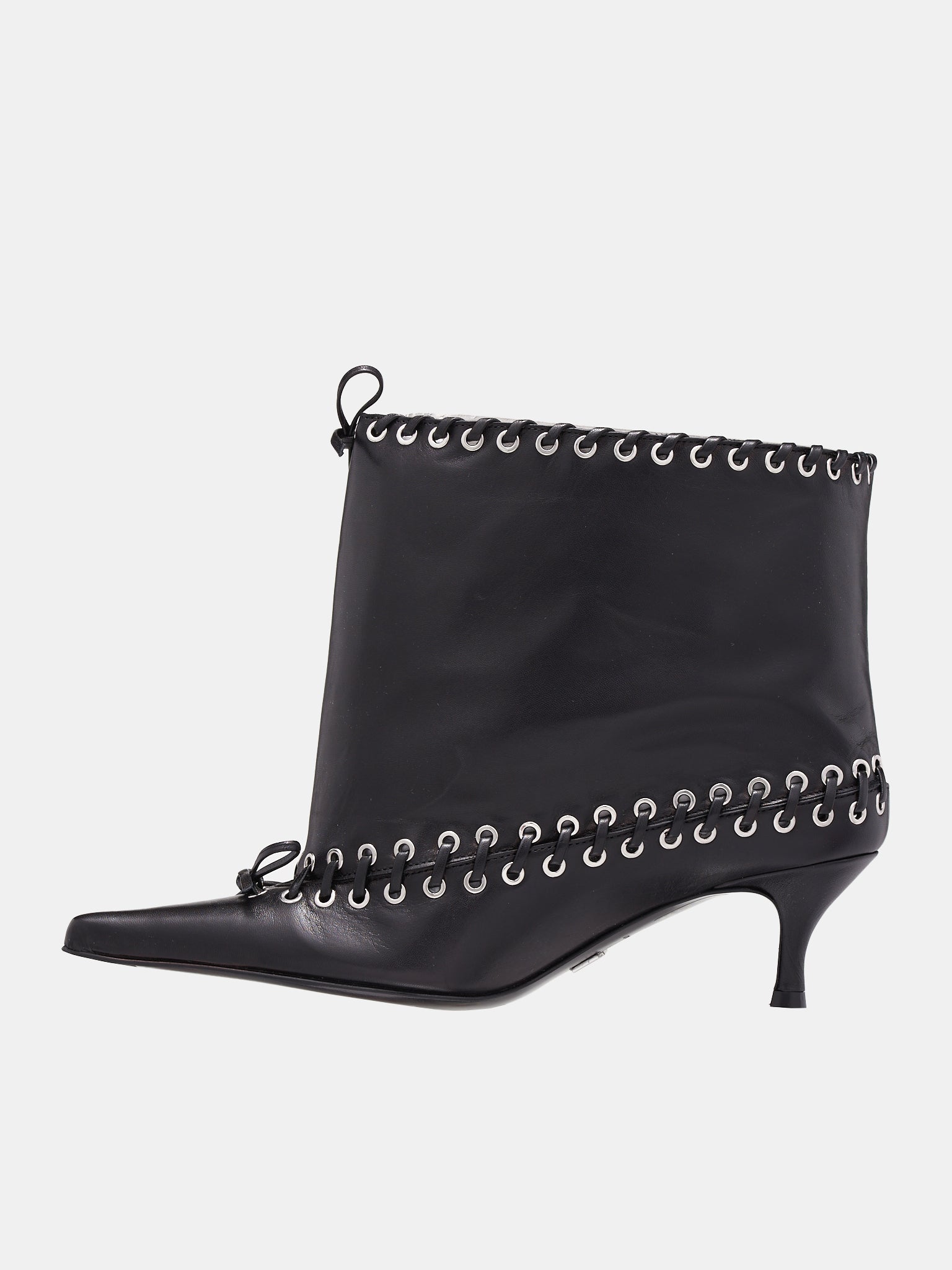 Black ankle boots with black studs store