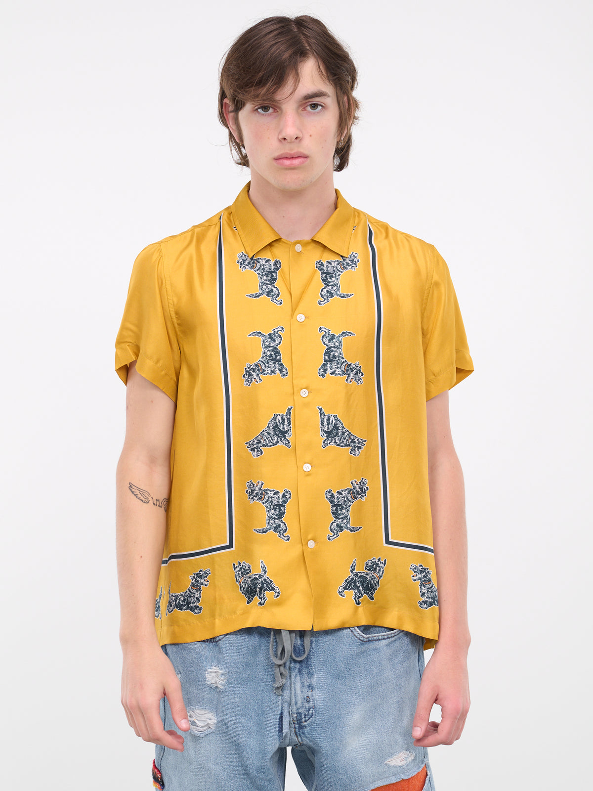 Running Scottie Shirt (SH045-YELLOW-BLACK)