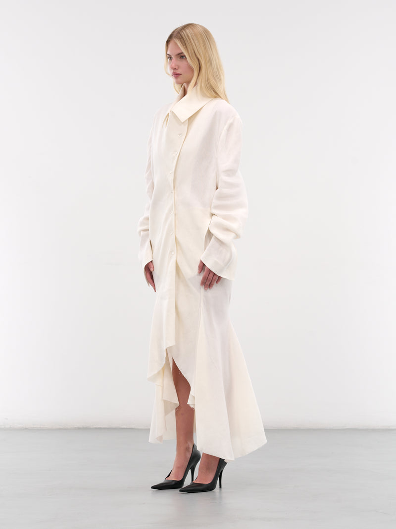 White Ernesto Maxi Shirt Dress (SH05WH-ERNESTO-WHITE)