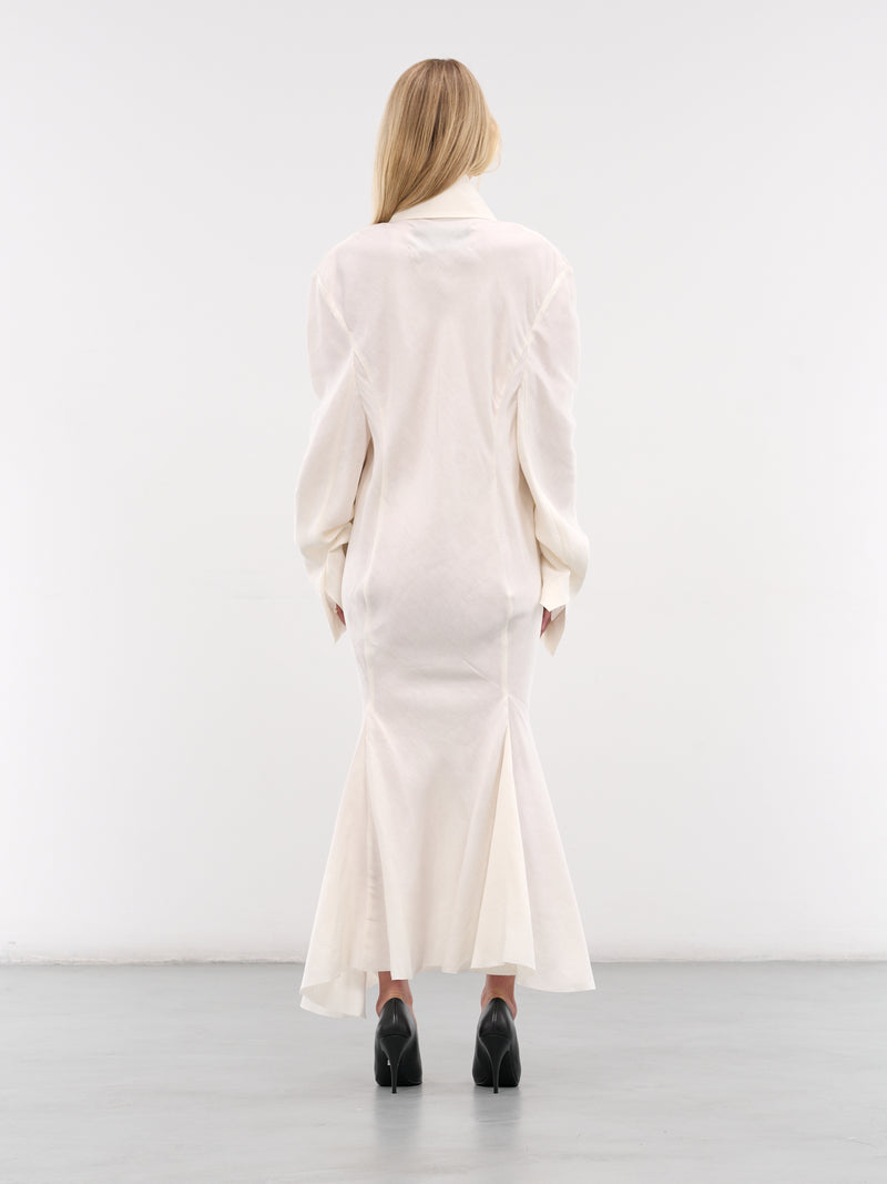 White Ernesto Maxi Shirt Dress (SH05WH-ERNESTO-WHITE)