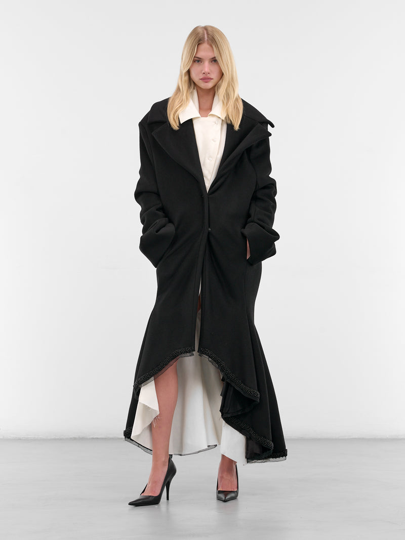 Black Silvio Wool Coat (JA19BL-SILVIO-BLACK)