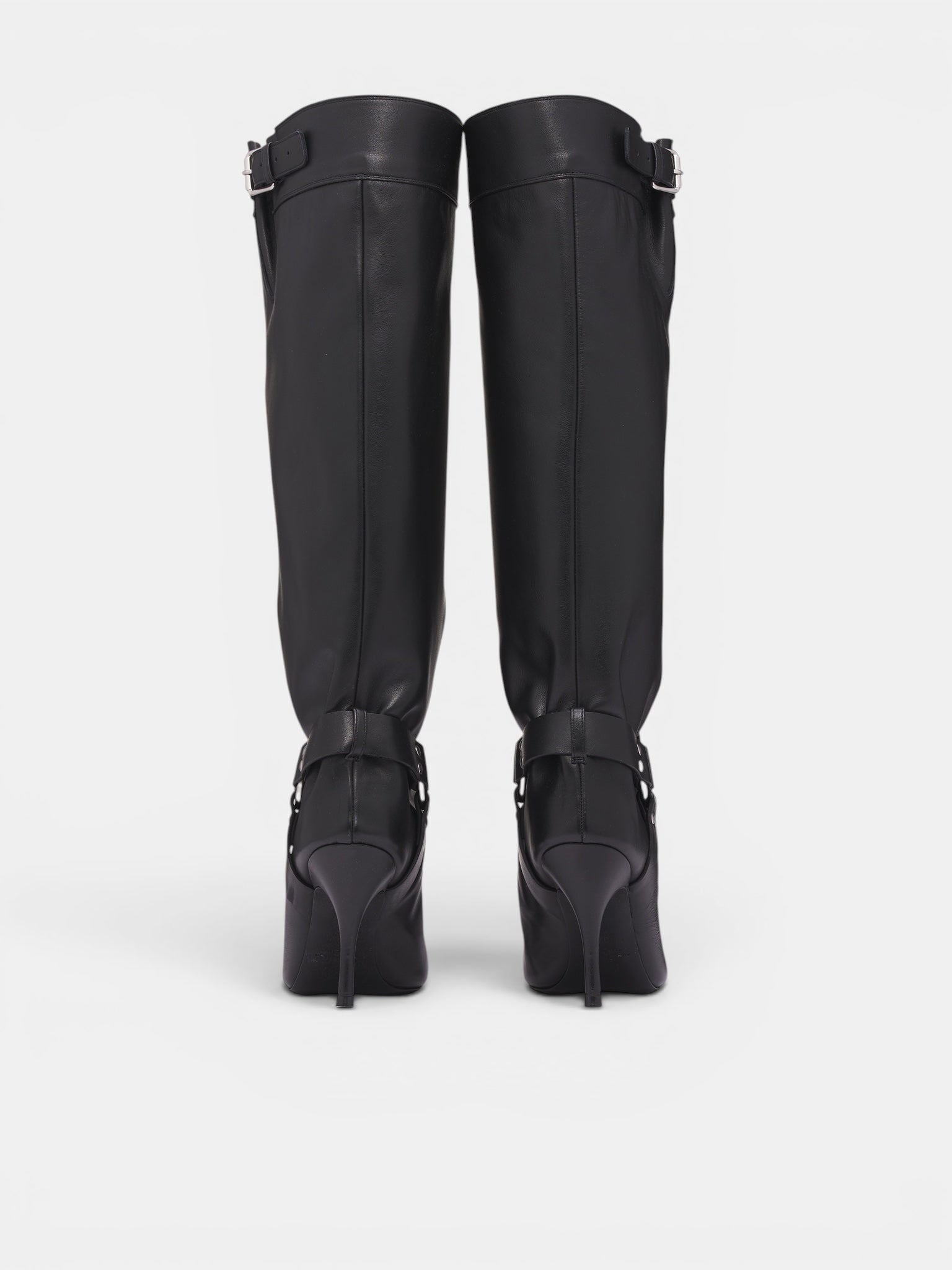 August Barron Leather Unzipped Boots | H.Lorenzo - back