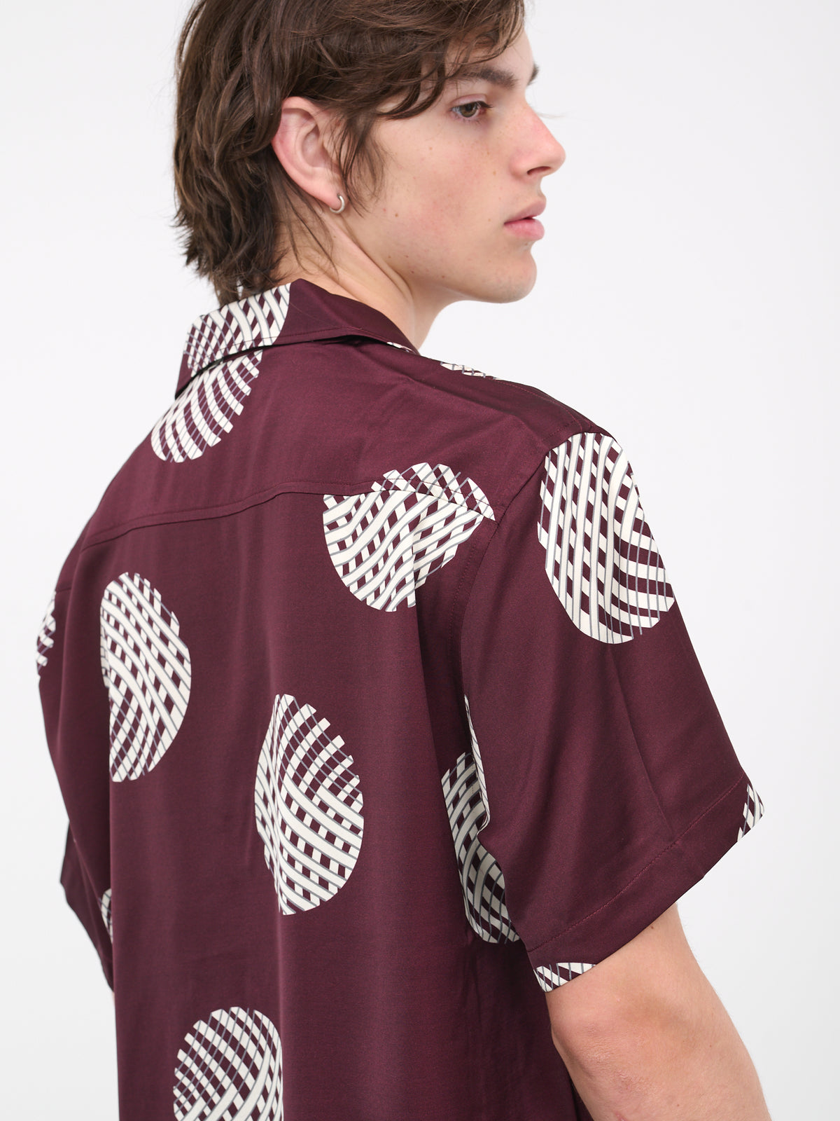 Lattice Sphere Shirt (SH082-BURGUNDY)